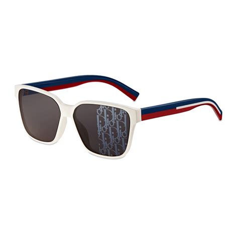 dior flag 3 sunglasses|DiorFlag3 White, Blue and Red Square Sunglasses .